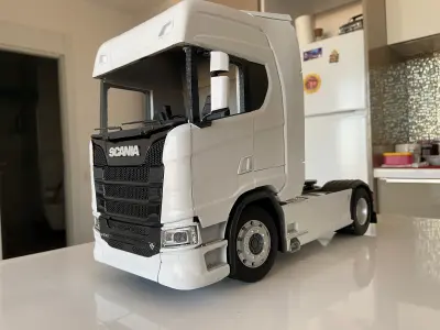 Printable truck model kit scania s730 3D print model