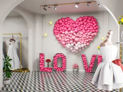 Wedding Dress Shop  3D model