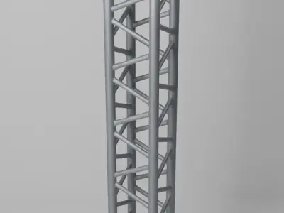 Metal truss set 3D model