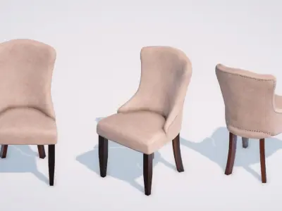 Chairs Pack PBR Low-poly 3D model