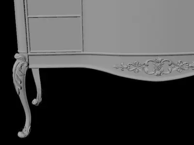 dressing table 3D model buy