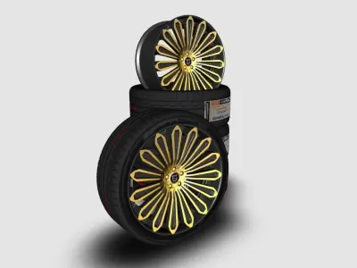 wheels lexani 757 3D model