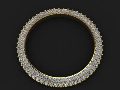 41mm Rolex Compatible Diamond bezel 2 row 1-9mm 3D print model