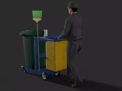 cleaner Low-poly 3D model