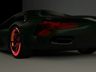 gaming Sport Car  Low-poly 3D model