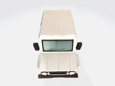 lowpoly truck Low-poly 3D model