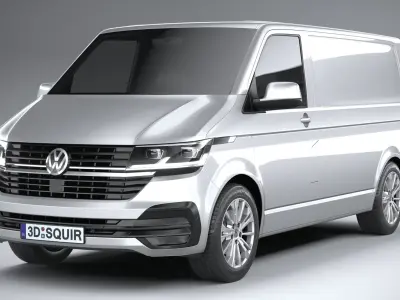 Volkswagen Transporter T6-1 Panelvan 2020 3D model