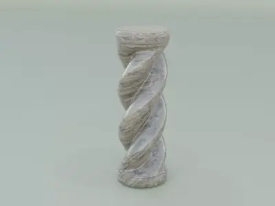 Spiral Pillar 3D model