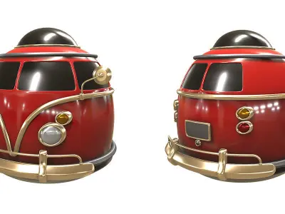 Stylized car 3d model Low-poly 3D model