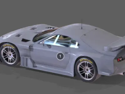 3D Supra car model 3D model