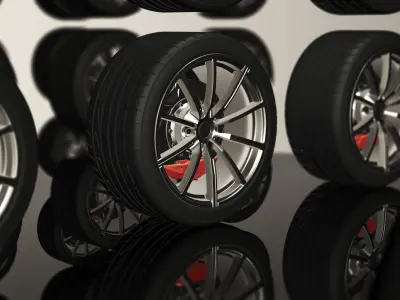 Wheel V1 3D model