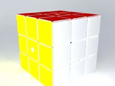 rubix cube sample with rounded edges  corners Free 3D model