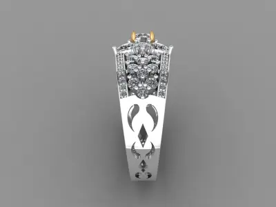 Special design wedding ring 3D print model