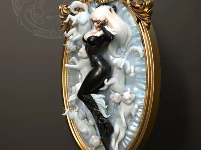 BLACK CAT BY CREATIVE GEEK MB 3D print model