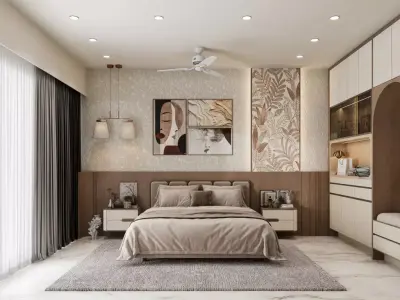 Corona Bedroom Scene 3D model