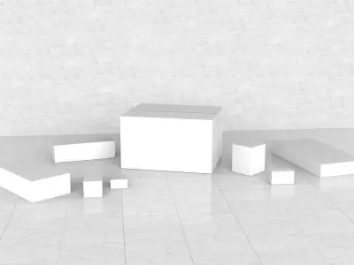 Cardboard Boxes Collection 05- PBR Low-Poly Low-poly 3D model
