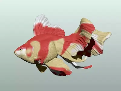 Goldfish Pose 1 3D print model