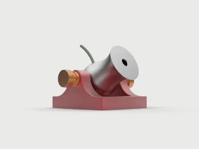 Pocket mini cannon 3D model