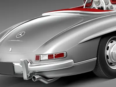 Mercedes-Benz 300SL Roadster 1957 3D model