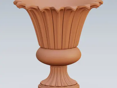 Garden urn planter14 3D model
