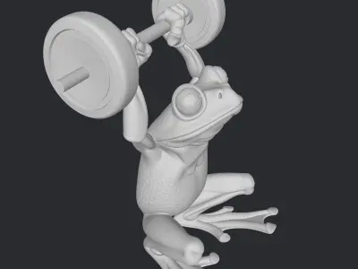 frog fitness 3D print model