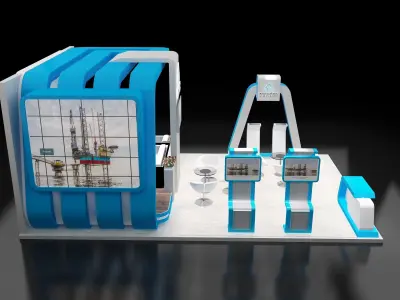  Booth Exhibition Stand a239 3D model
