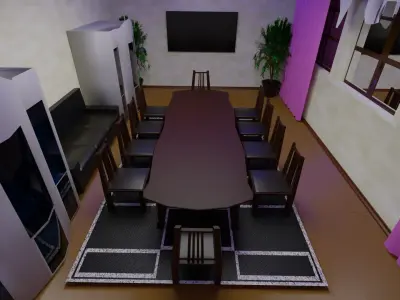 Living room 3D model buy