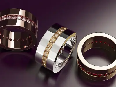 round cut eternity ring N12 54EU size Free 3D print model