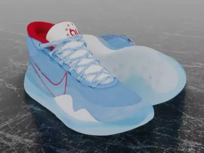 NIKE KD 12 DON C 3D SHOES Low-poly 3D model