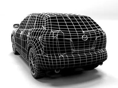 MAZDA CX7 LOWPOLY Low-poly 3D model