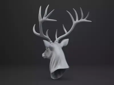 Deer Bust - Animal Figurine 3D print model purchase