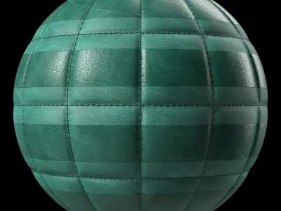 Leather Materials 29- Stitched Leather By Sbsar  Texture