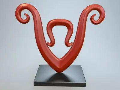 Abstract Figure 3D model 15
