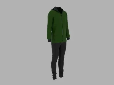 Sport Suit Low-poly 3D model 42