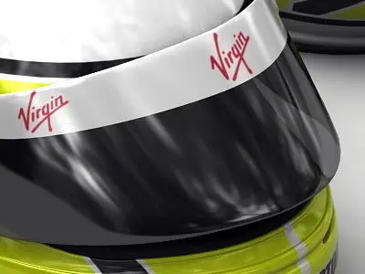 Helmet F1 2009 Jenson Button  3D model