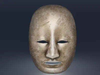 Ancient Noh Mask 3D model