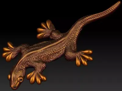 Lizard bronze gecko 3D model
