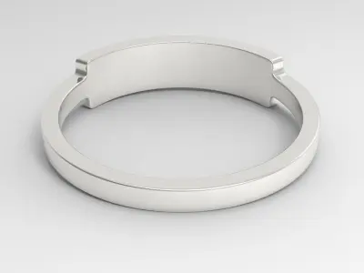 Engineer Female Ring Silver 3D print model