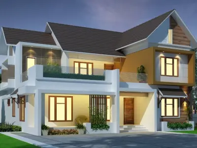 House model with simple design 3D model