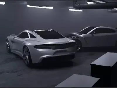 Aston Martin concept car 3D model