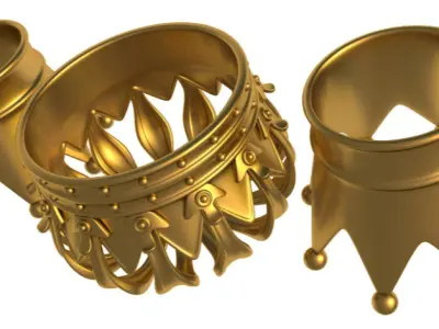 Gold Crown 3D model