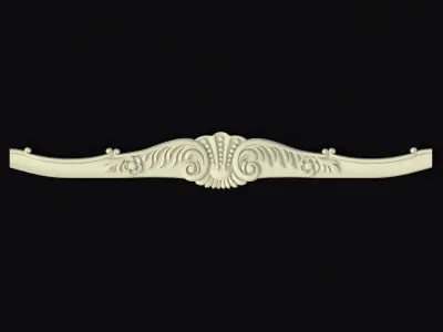 Central decor ornament for furniture 3D model 707
