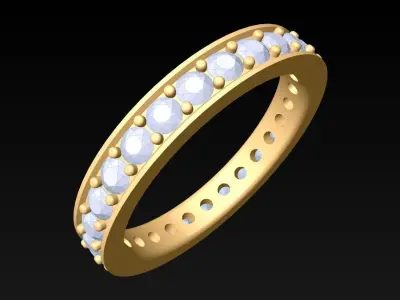 Diamond Ring - Womens Rings - N3479 Free 3D print model