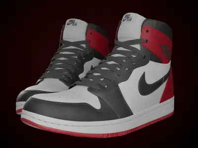 Air Jordan 1 Retro High Detail Model PBR 3D model 3D model