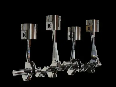 Engine Piston 3D model