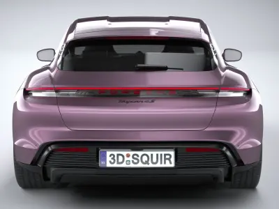 Porsche Taycan Turbo 4S Sport Turismo 2025 3D model