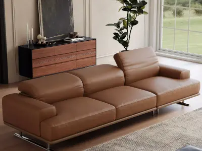 Mid Century interior scene 3D model