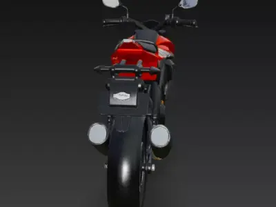 Sports super motorbike 3d model 3D model