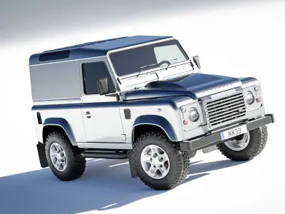 Land Rover Defender 90 Hardtop 2014 3D model