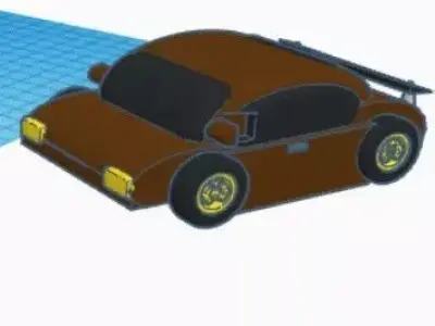 sports car 3D print model buy